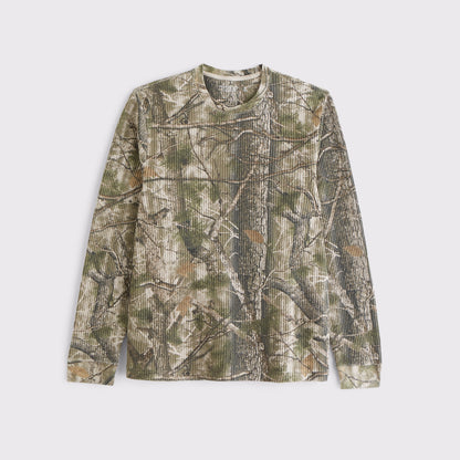 Abercrombie Long-Sleeve Classic Waffle Tee