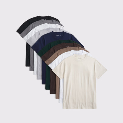 Abercrombie 10-Pack Relaxed Essential Tees