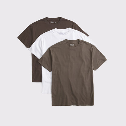 Abercrombie 3-Pack Relaxed Essential Tees
