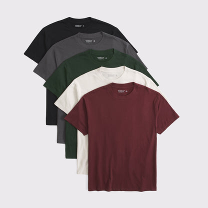 Abercrombie 5-Pack Relaxed Essential Tees