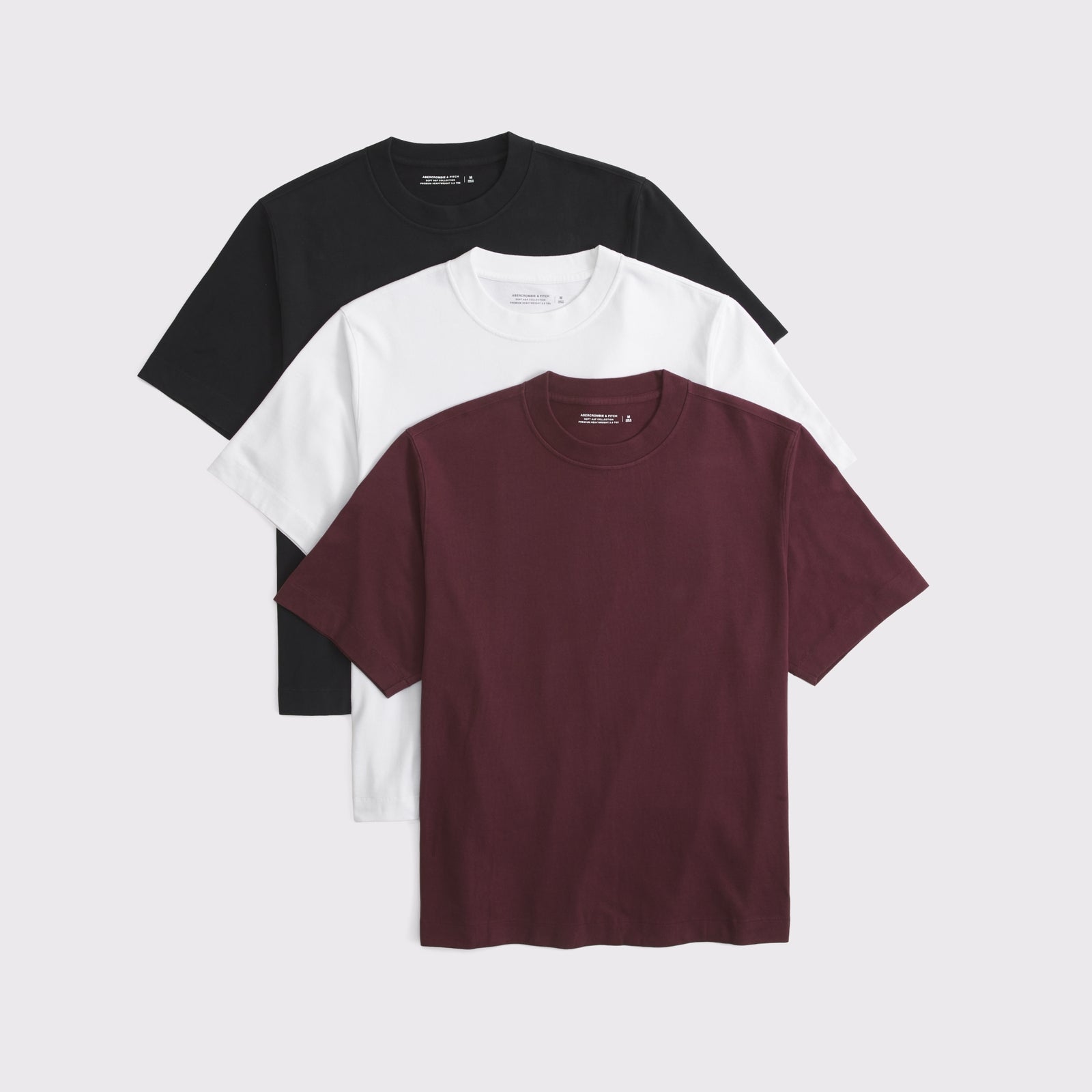 Abercrombie 3-Pack Premium Heavyweight 2.0 Tees