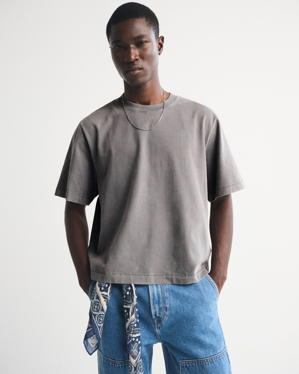 Abercrombie Premium Heavyweight Cropped Tee