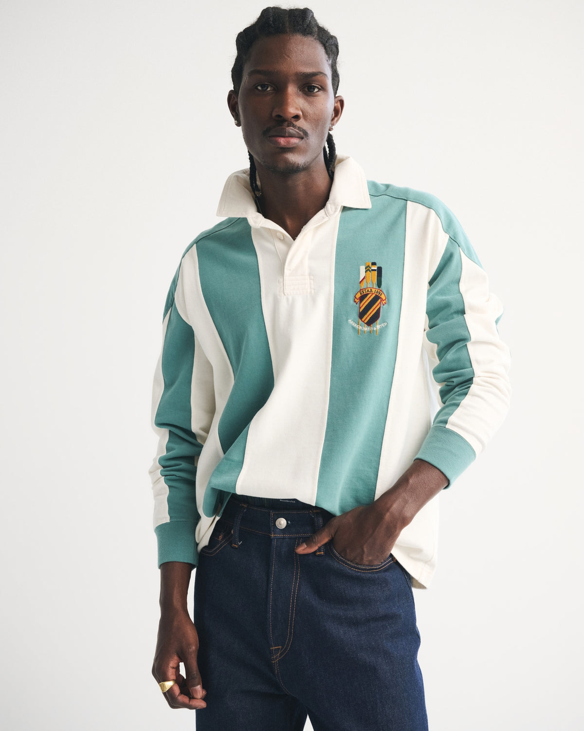 Abercrombie Premium Heavyweight Rugby Polo