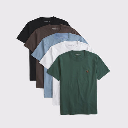 Abercrombie 5-Pack Slim Polished Signature Icon Tees