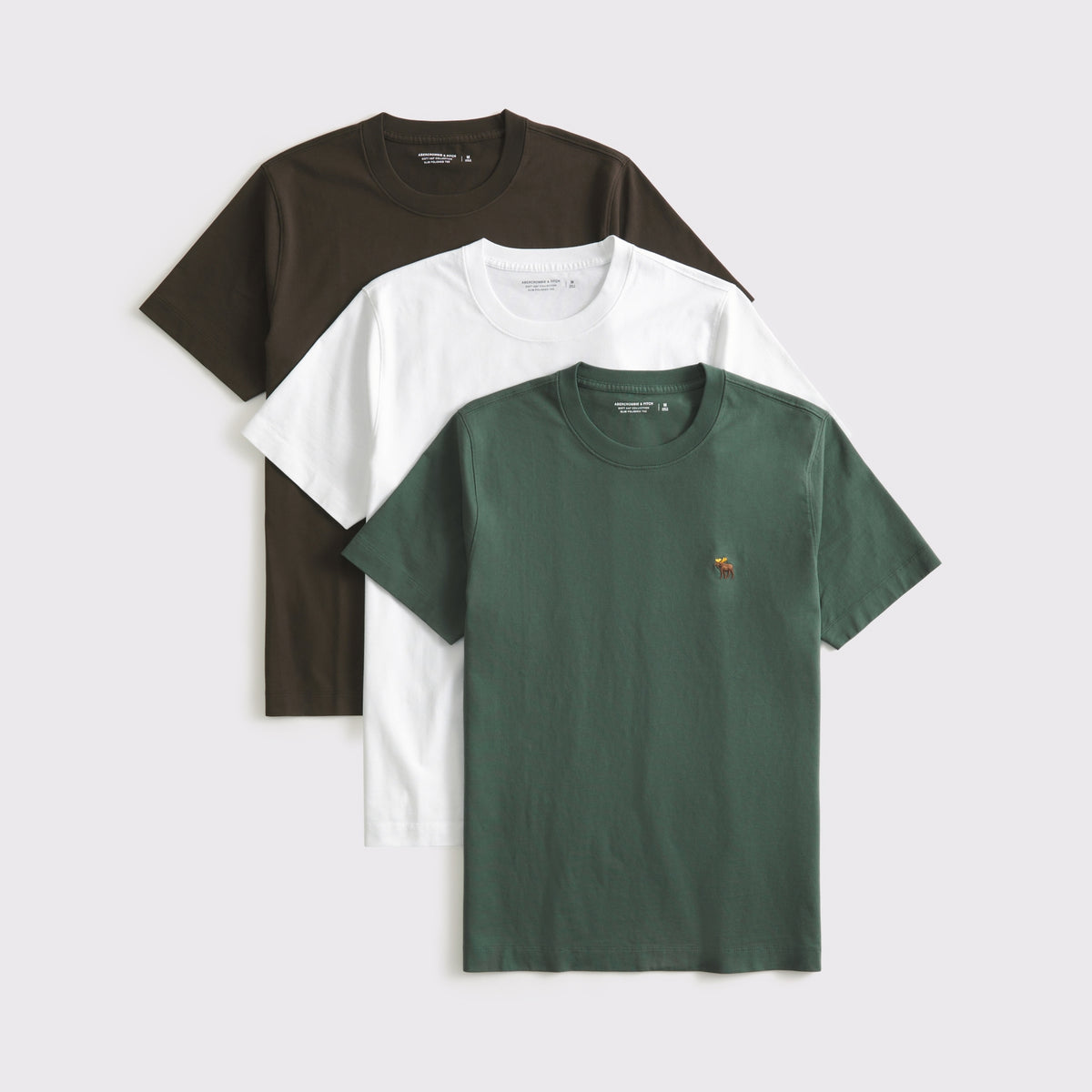 Abercrombie 3-Pack Slim Polished Signature Icon Tees