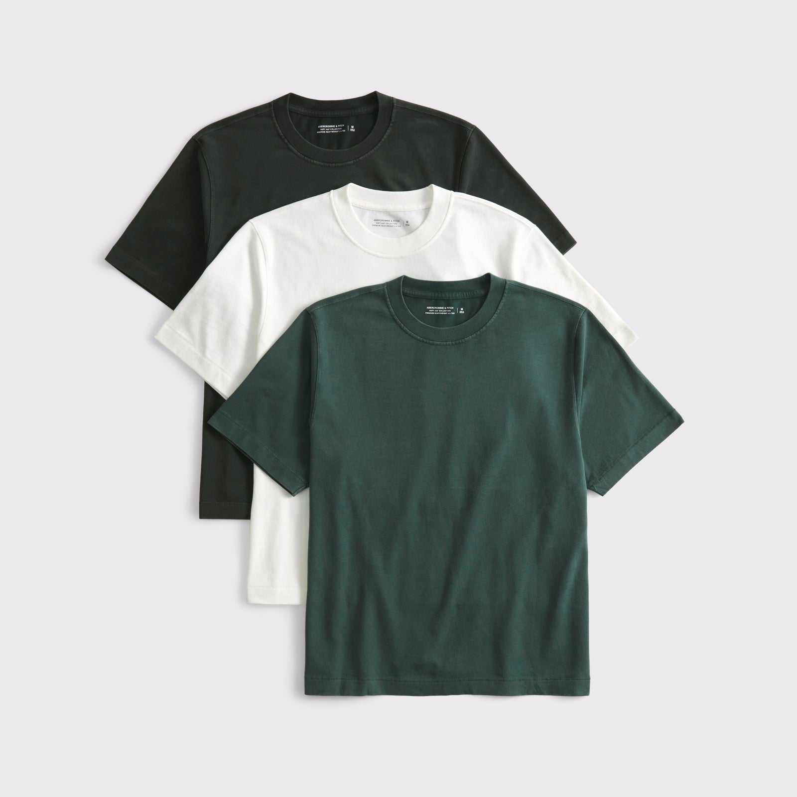 Abercrombie 3-Pack Premium Heavyweight 2.0 Tees