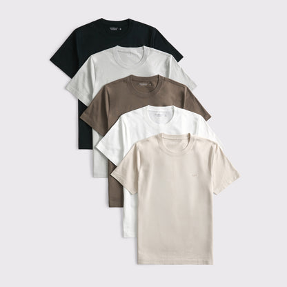 Abercrombie 5-Pack Slim Polished Signature Icon Tees
