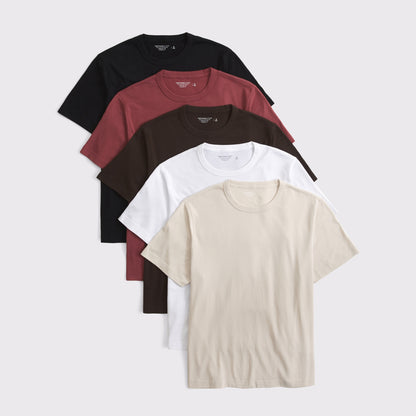 Abercrombie 5-Pack Classic Essential Tee