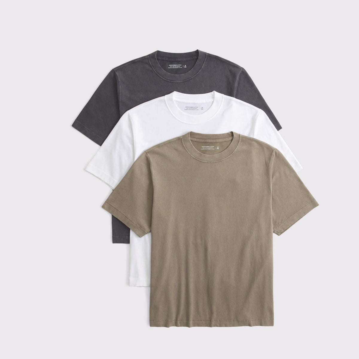 Abercrombie 3-Pack Premium Heavyweight 2.0 Tees