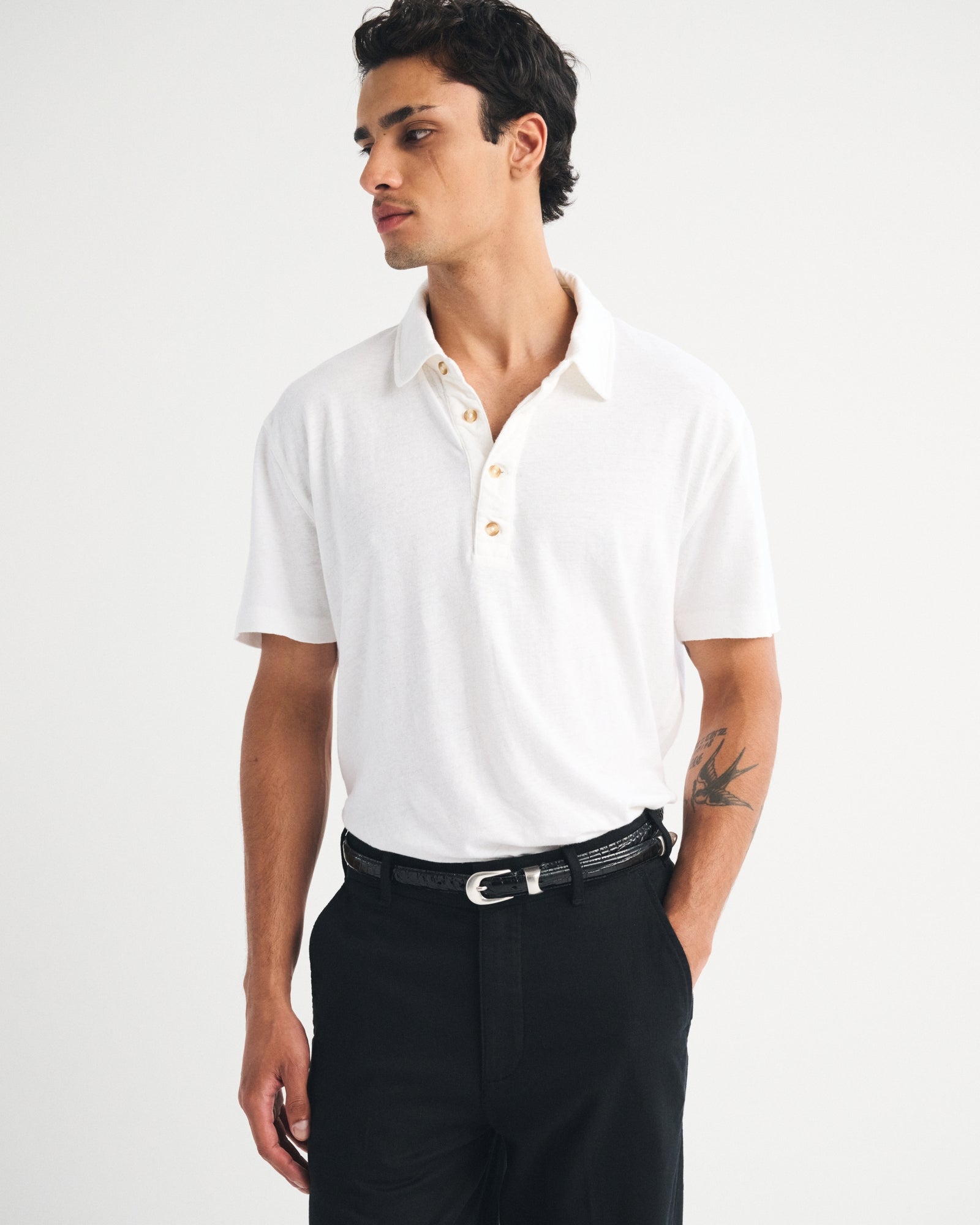 Abercrombie Linen-Blend Polo