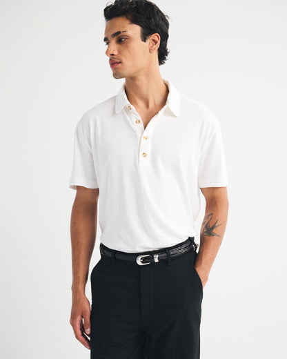 Abercrombie Linen-Blend Polo
