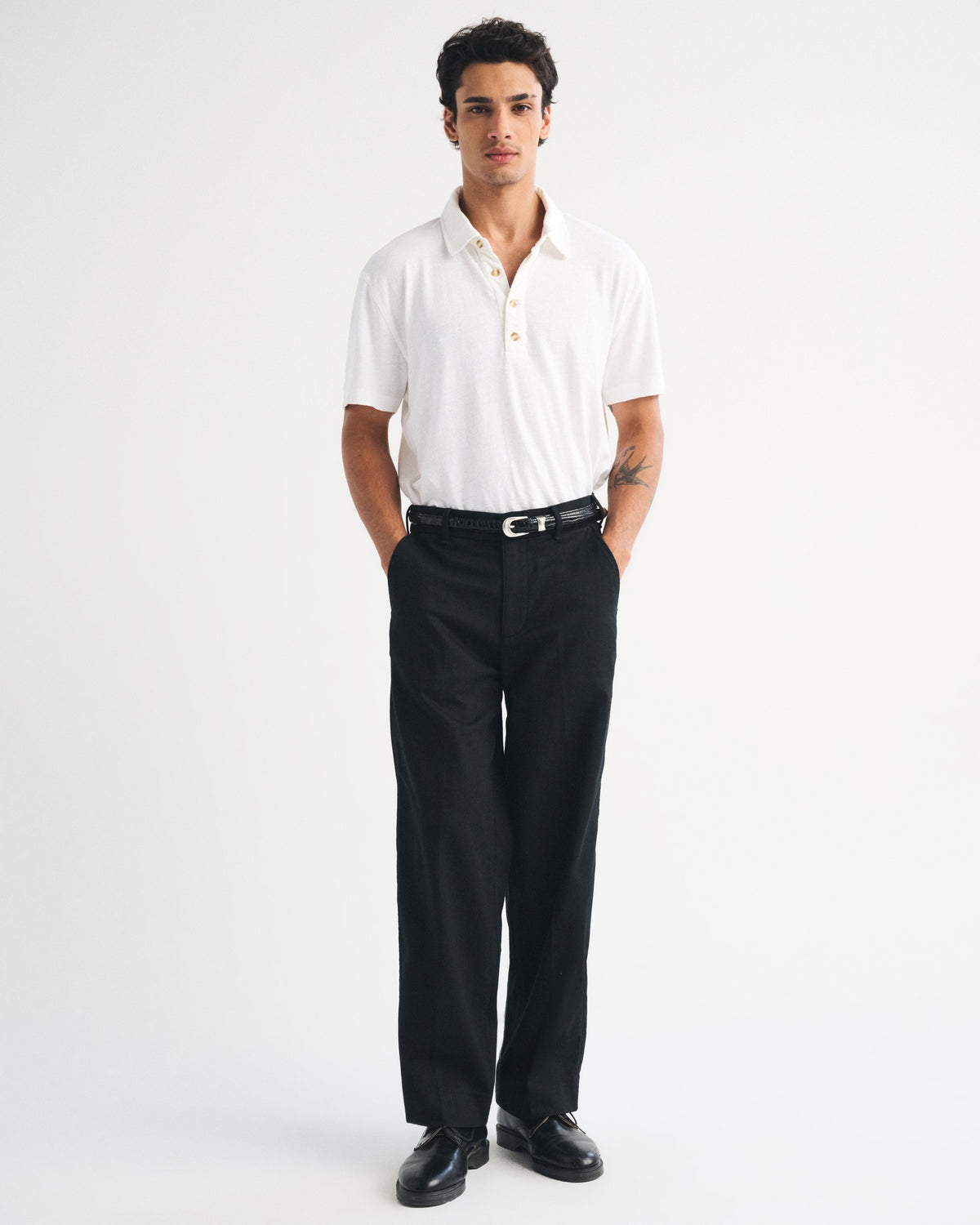 Abercrombie Linen-Blend Polo