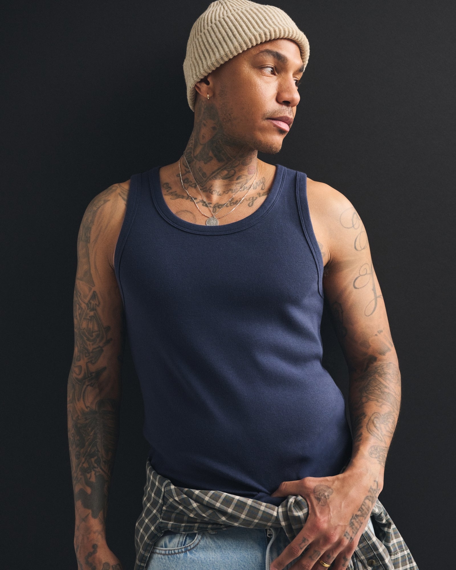 Abercrombie Essential Slim Ribbed Tank