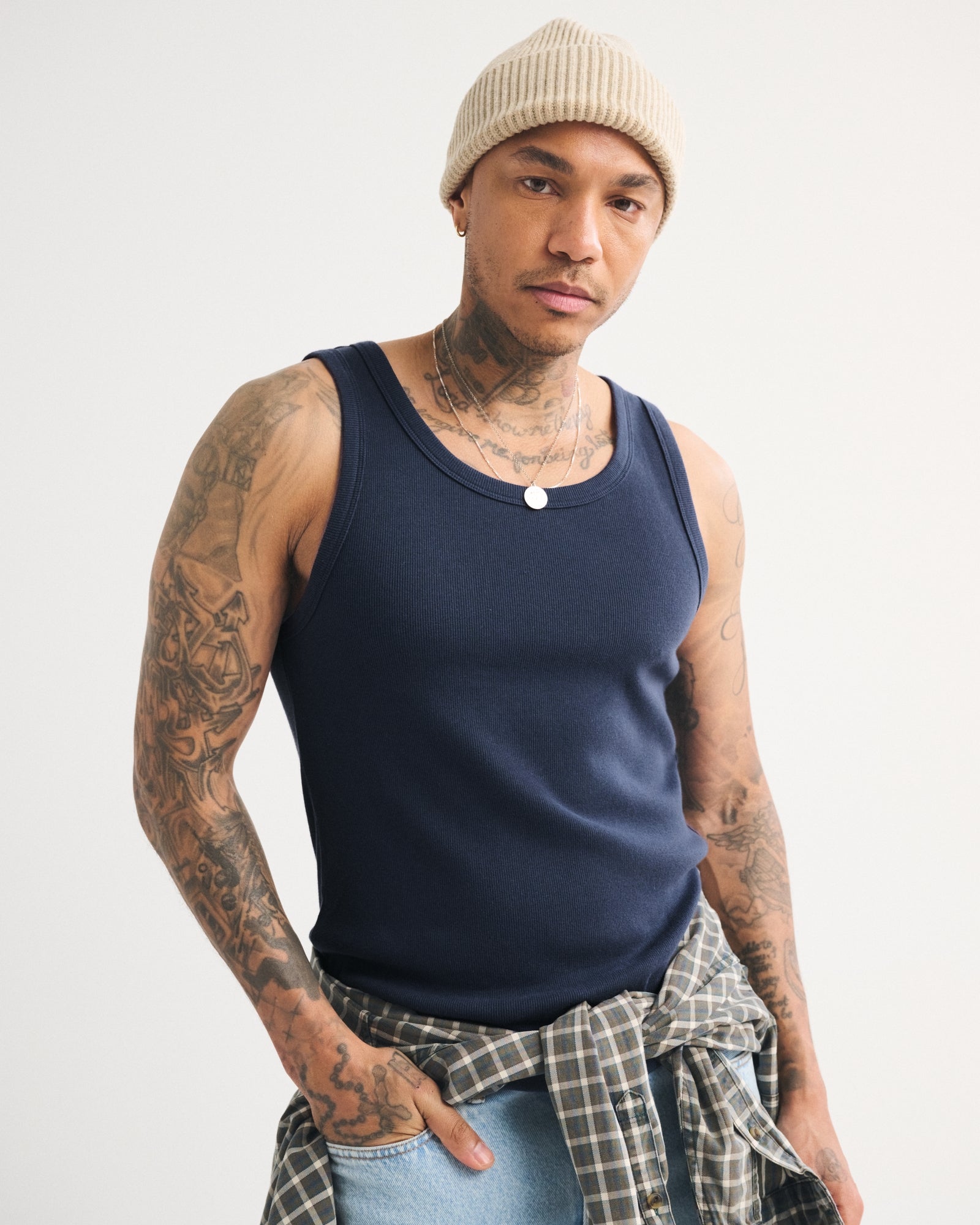 Abercrombie Essential Slim Ribbed Tank