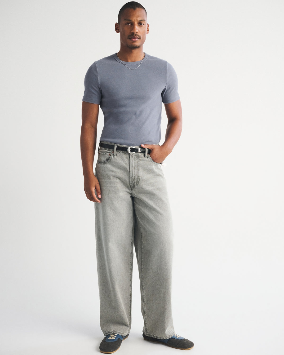 Abercrombie Essential Slim Ribbed Tee