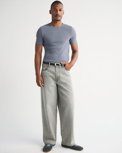Abercrombie Essential Slim Ribbed Tee