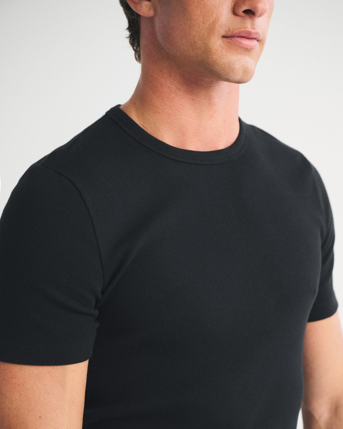 Abercrombie Essential Slim Ribbed Tee