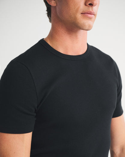 Abercrombie Essential Slim Ribbed Tee
