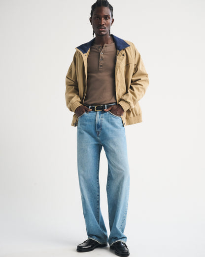 Abercrombie Essential Slim Ribbed Henley