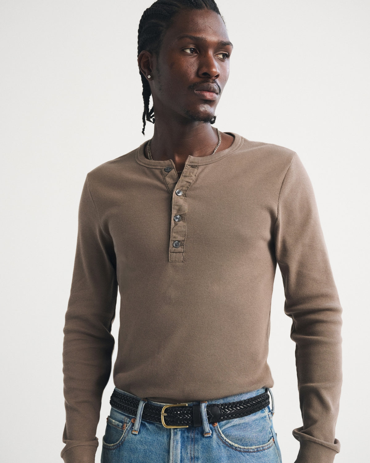 Abercrombie Essential Slim Ribbed Henley