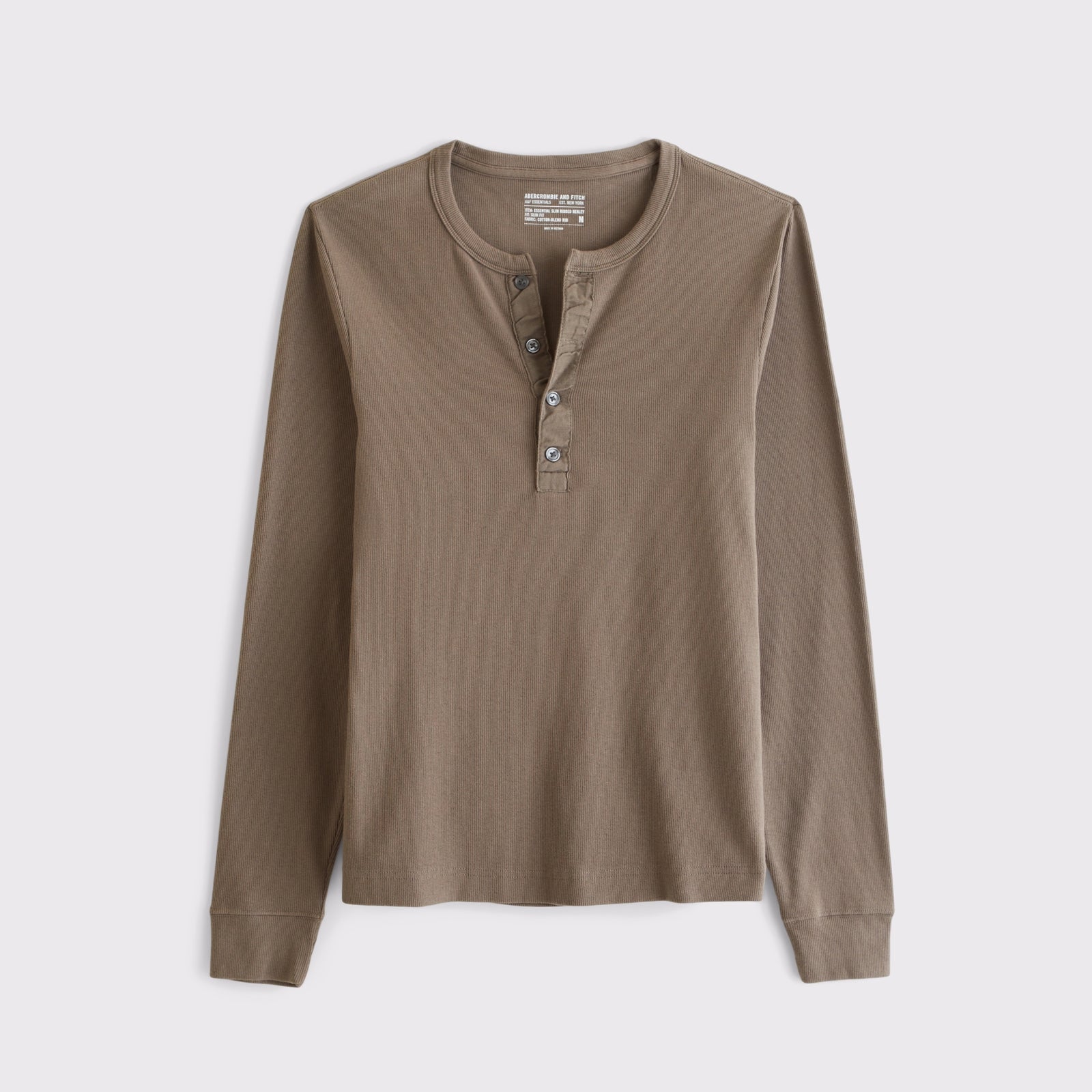 Abercrombie Essential Slim Ribbed Henley