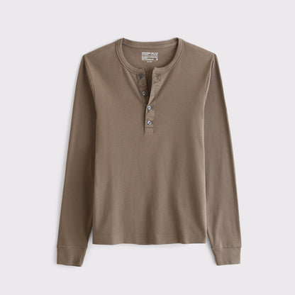 Abercrombie Essential Slim Ribbed Henley