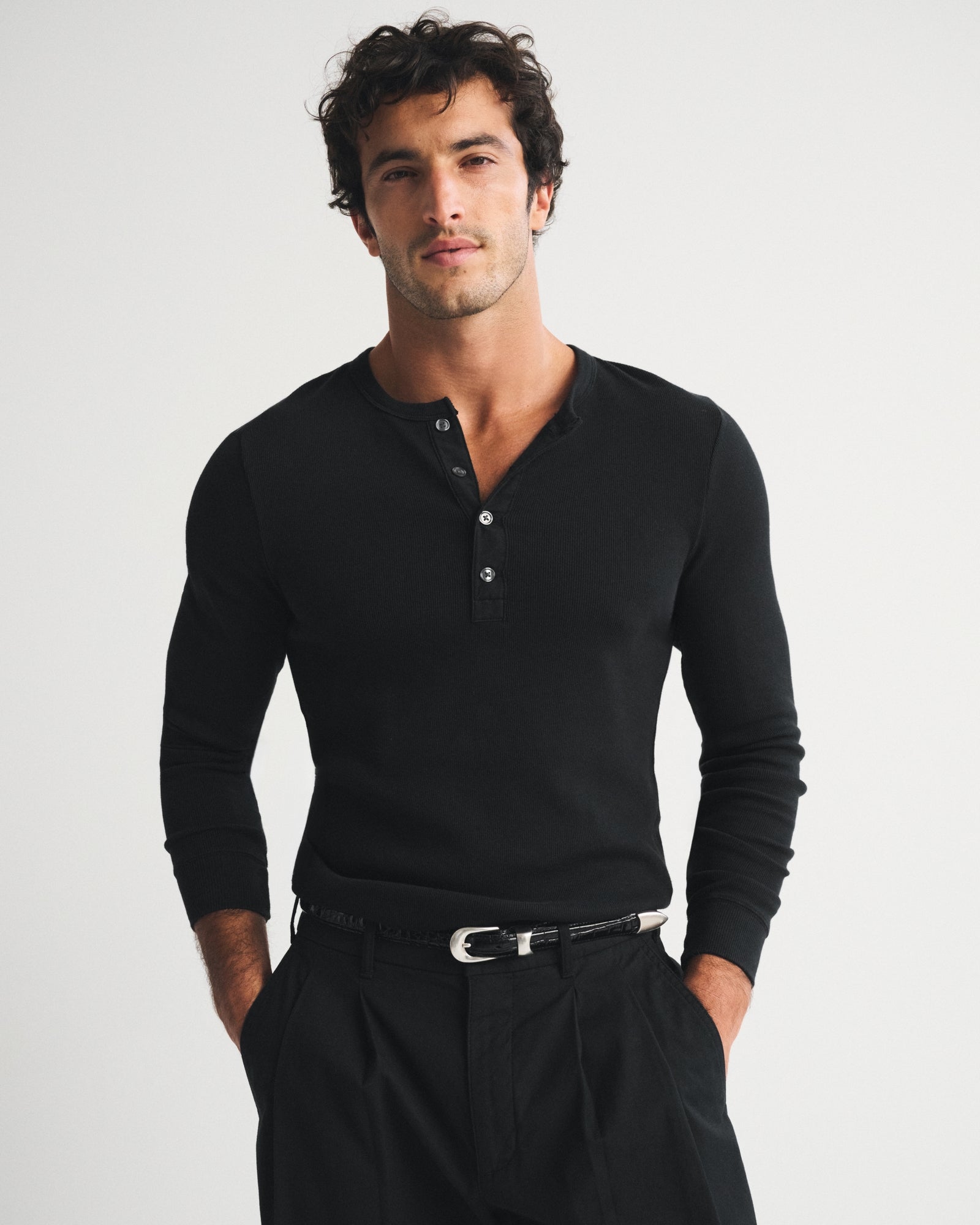 Abercrombie Essential Slim Ribbed Henley