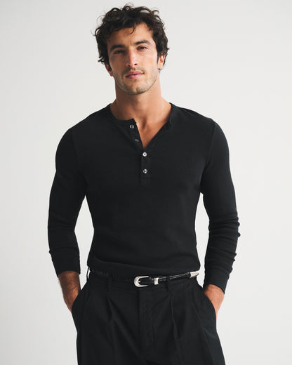Abercrombie Essential Slim Ribbed Henley