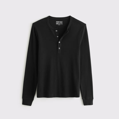 Abercrombie Essential Slim Ribbed Henley