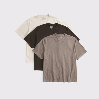 Abercrombie 3-Pack Premium Heavyweight 2.0 Tees