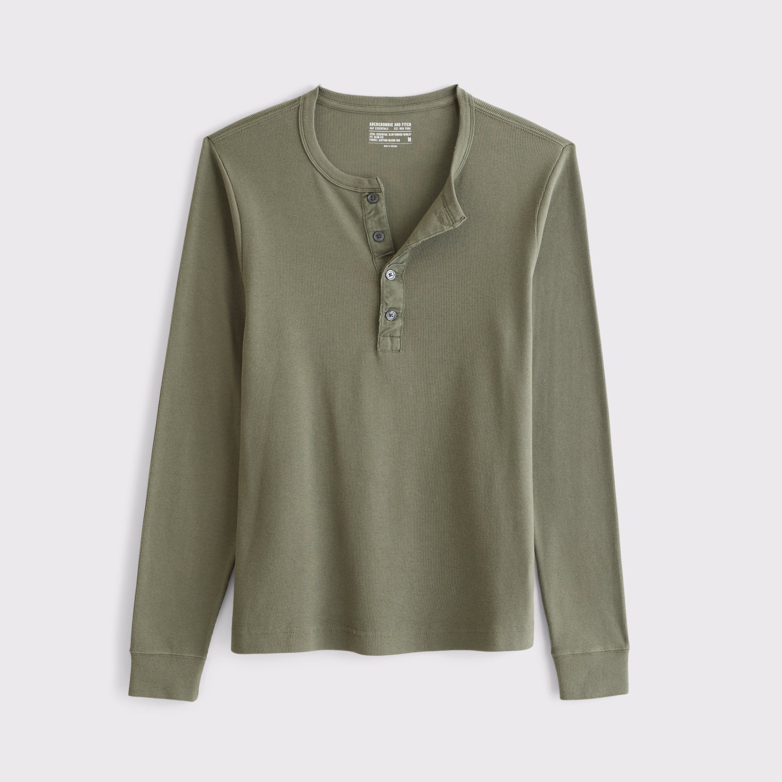Abercrombie Essential Slim Ribbed Henley