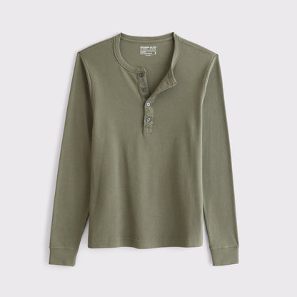 Abercrombie Essential Slim Ribbed Henley