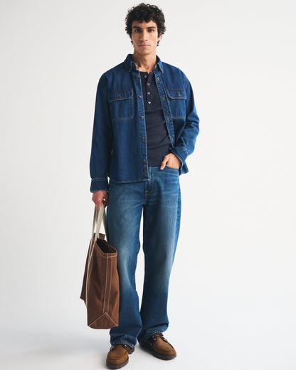 Abercrombie Essential Slim Ribbed Henley