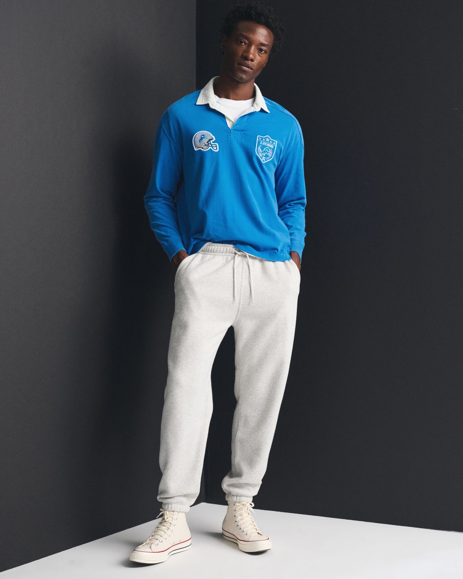 Abercrombie Seattle Seahawks Premium Heavyweight Rugby Polo