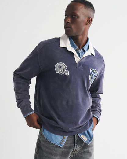 Abercrombie Seattle Seahawks Premium Heavyweight Rugby Polo