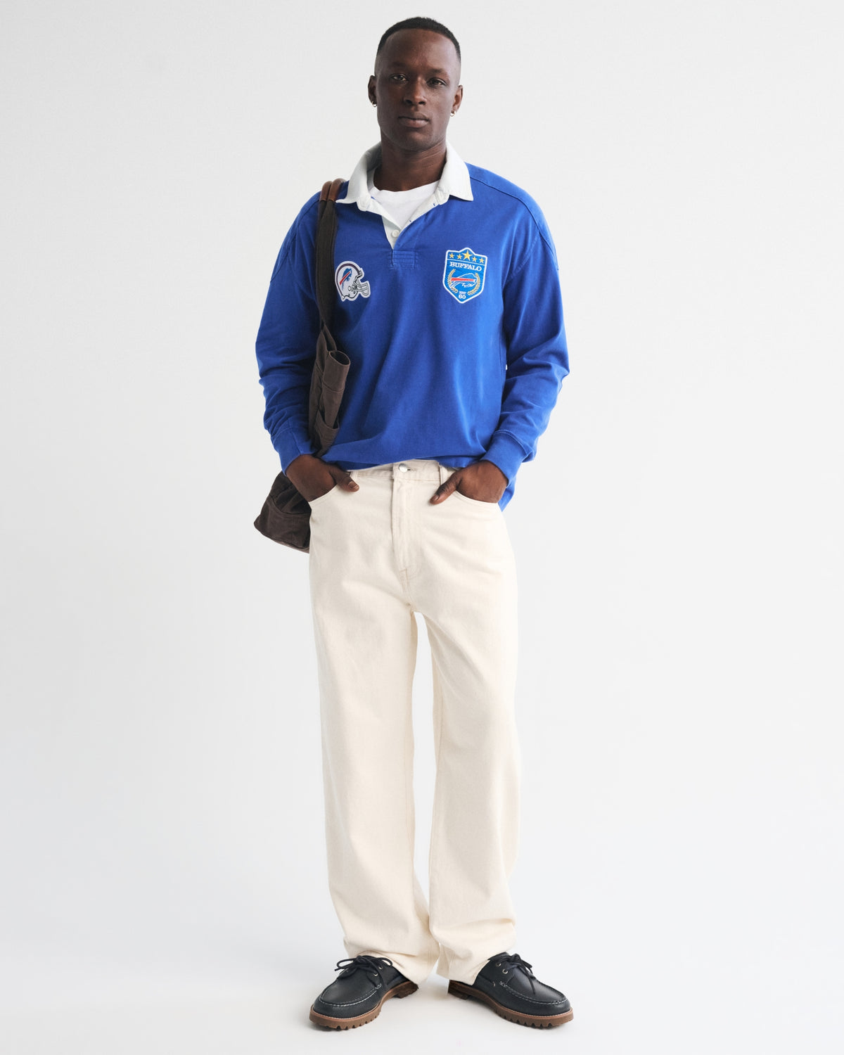 Abercrombie Seattle Seahawks Premium Heavyweight Rugby Polo