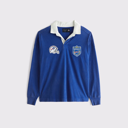 Abercrombie Seattle Seahawks Premium Heavyweight Rugby Polo