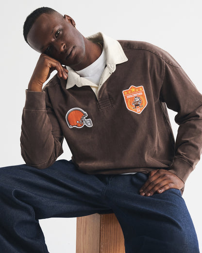 Abercrombie Seattle Seahawks Premium Heavyweight Rugby Polo