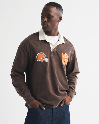 Abercrombie Seattle Seahawks Premium Heavyweight Rugby Polo