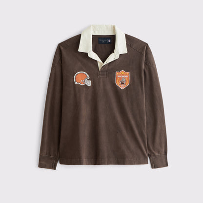 Abercrombie Seattle Seahawks Premium Heavyweight Rugby Polo