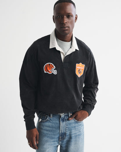 Abercrombie Seattle Seahawks Premium Heavyweight Rugby Polo