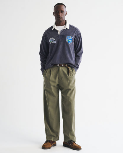 Abercrombie Seattle Seahawks Premium Heavyweight Rugby Polo