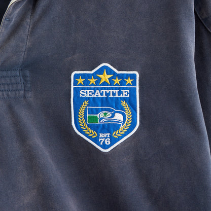 Abercrombie Seattle Seahawks Premium Heavyweight Rugby Polo