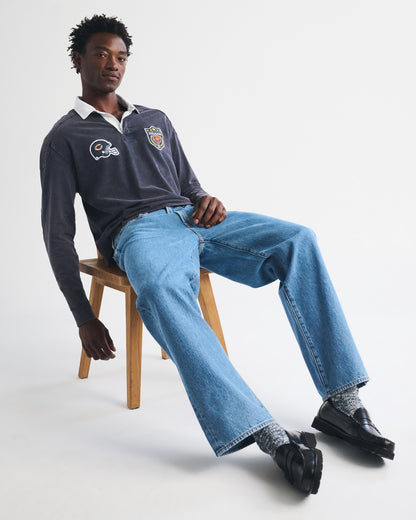 Abercrombie Seattle Seahawks Premium Heavyweight Rugby Polo