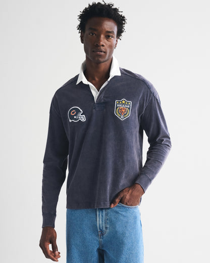 Abercrombie Seattle Seahawks Premium Heavyweight Rugby Polo