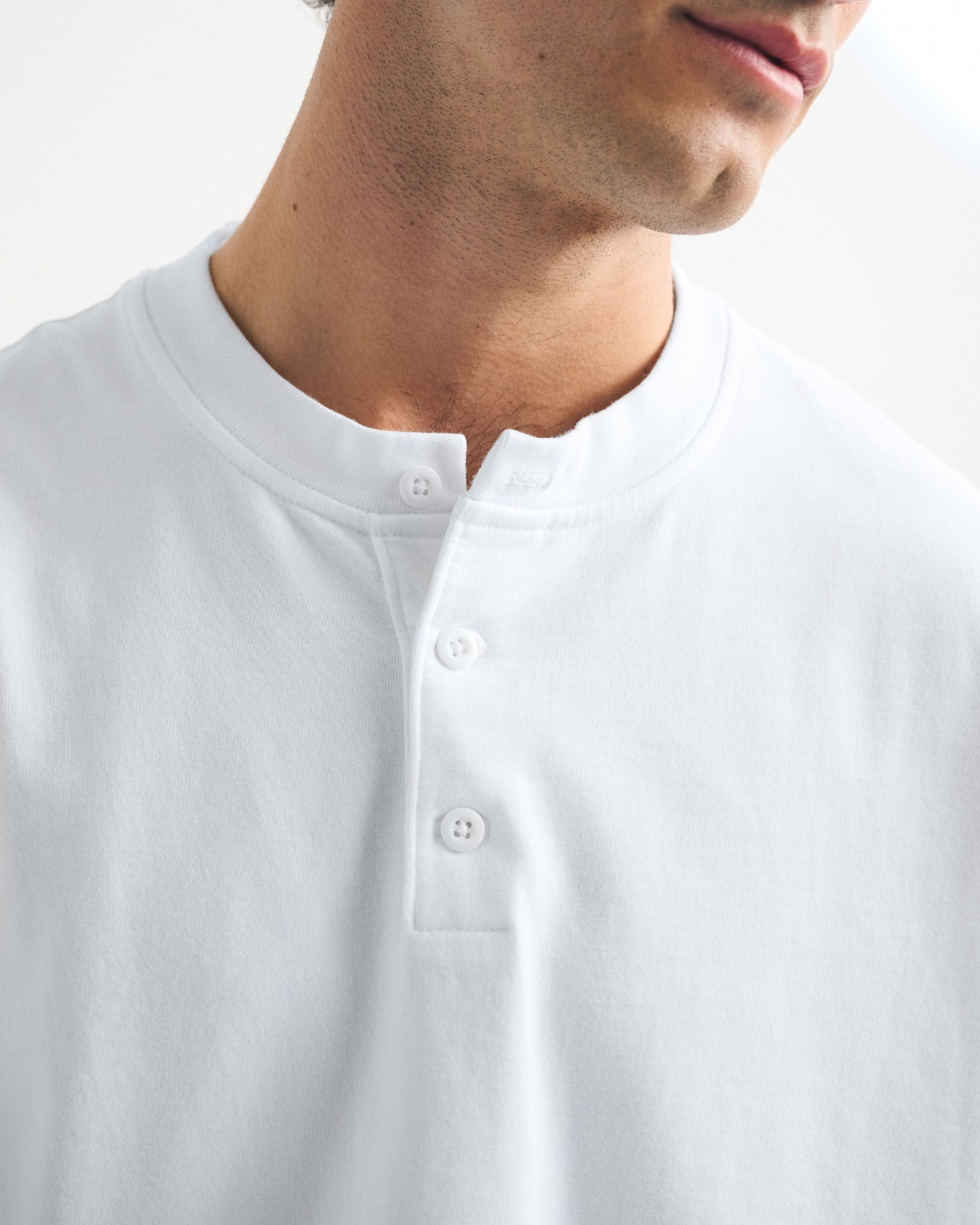 Abercrombie Short-Sleeve Premium Heavyweight 2.0 Henley