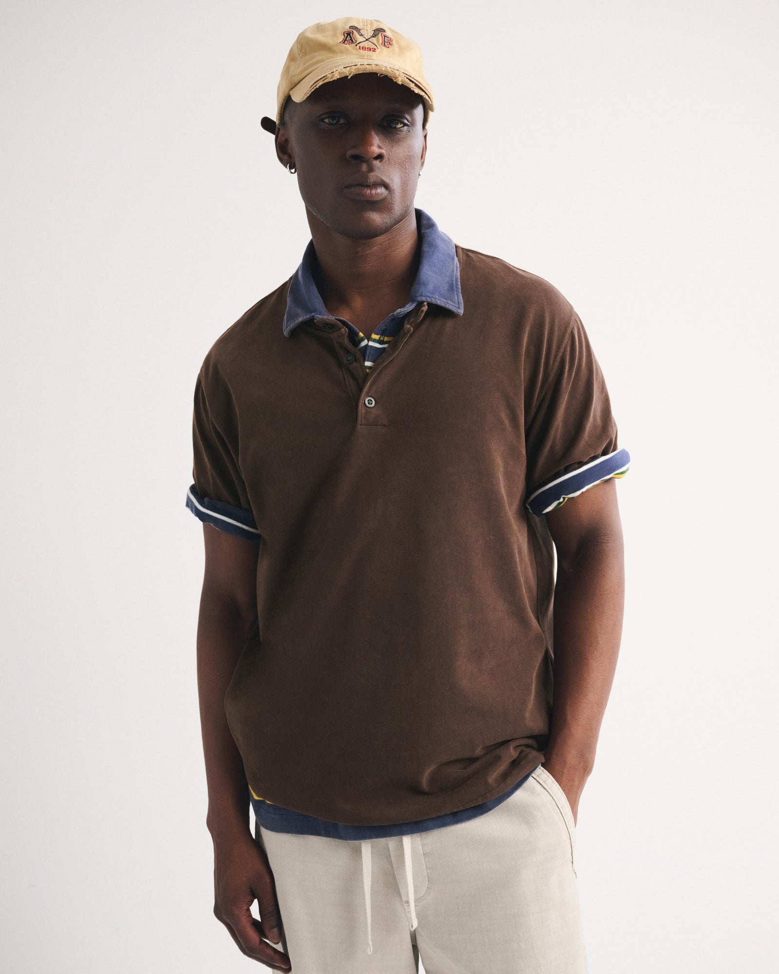 Abercrombie Short-Sleeve Premium Heavyweight 2.0 Henley