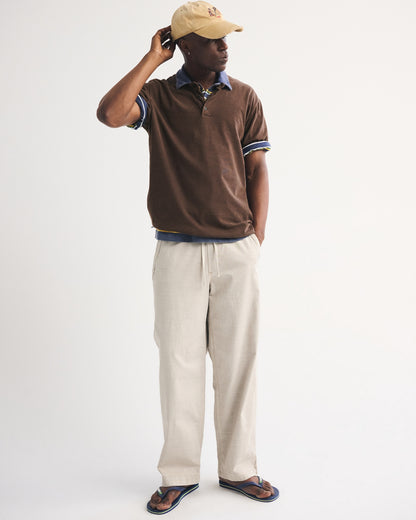 Abercrombie Short-Sleeve Premium Heavyweight 2.0 Henley