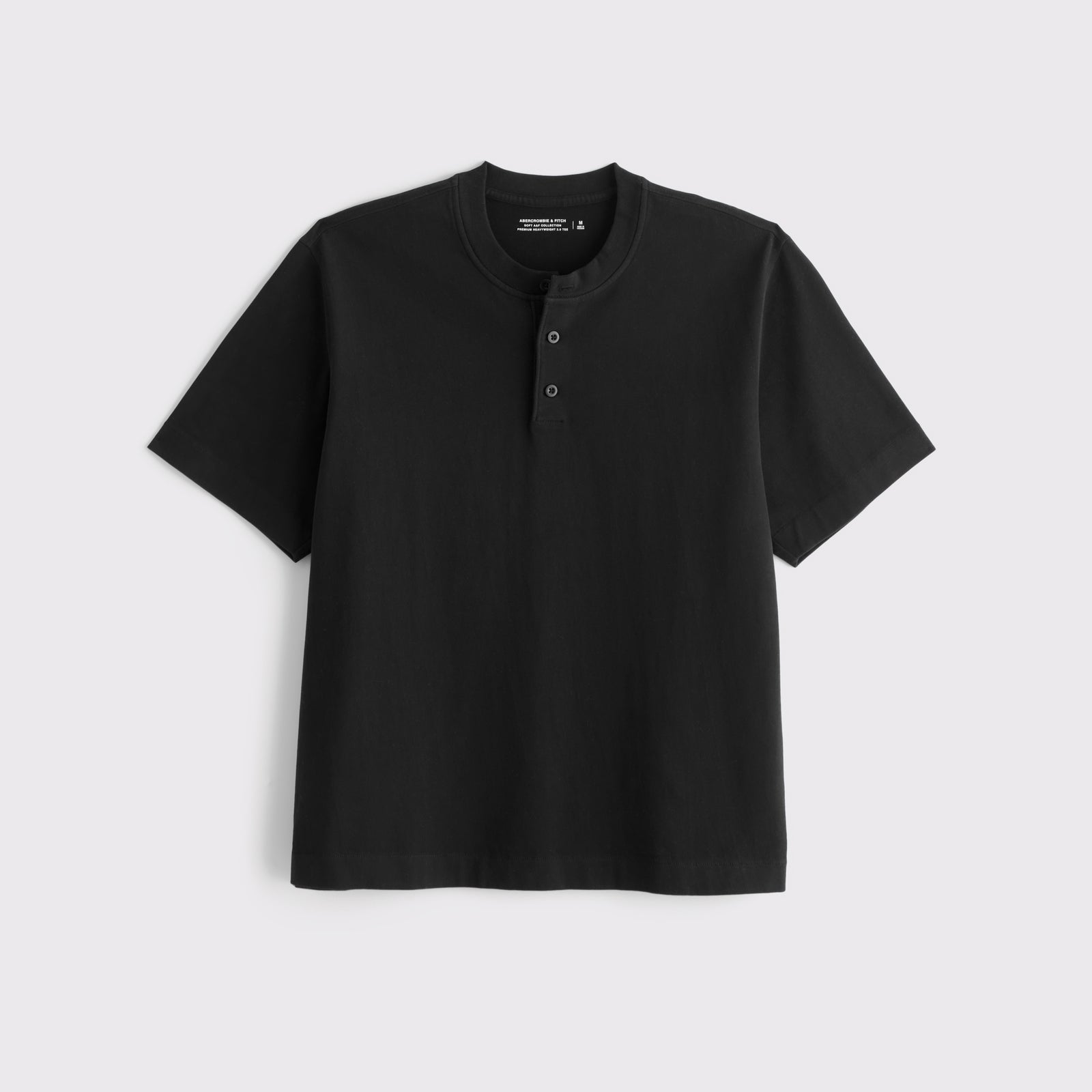 Abercrombie Short-Sleeve Premium Heavyweight 2.0 Henley