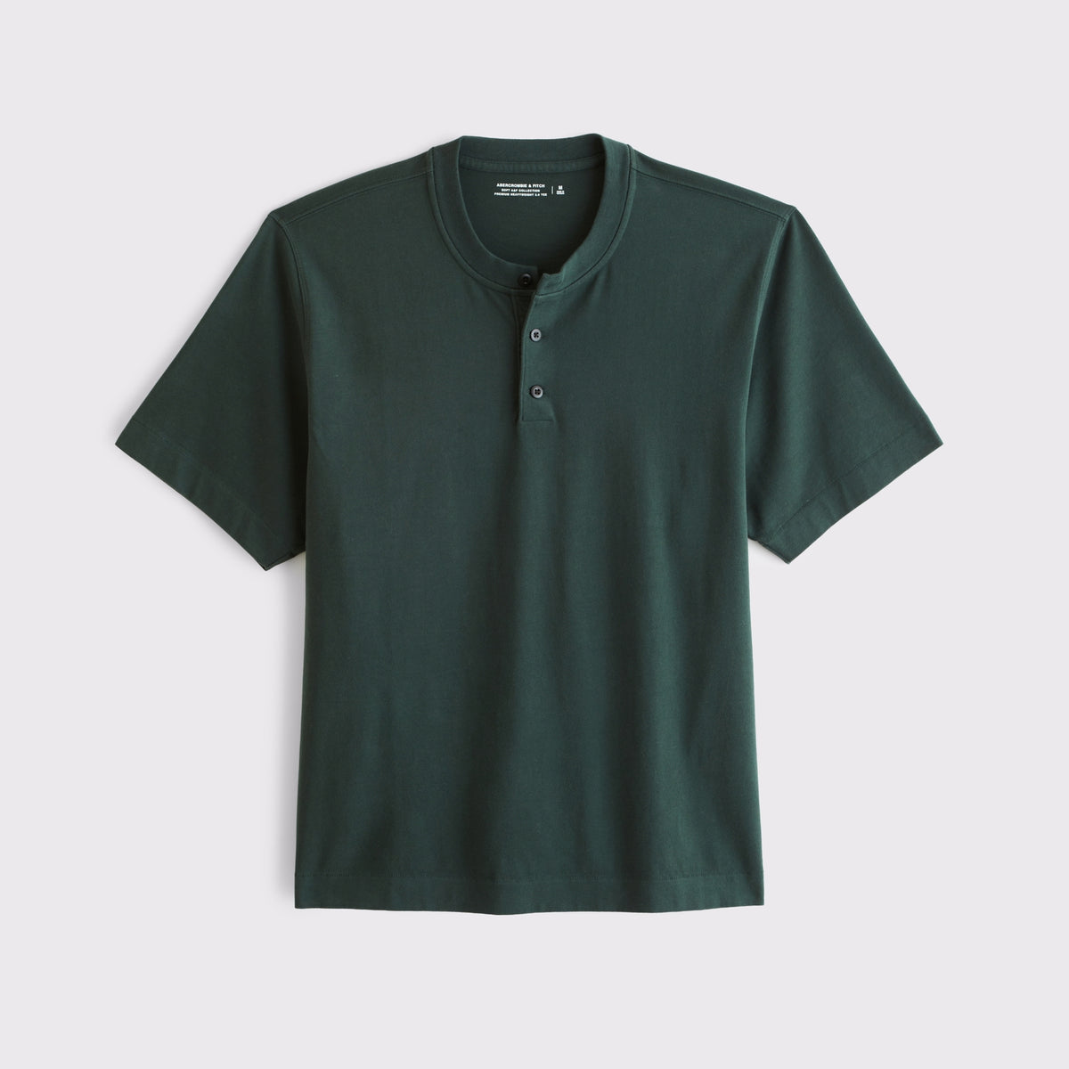 Abercrombie Short-Sleeve Premium Heavyweight 2.0 Henley
